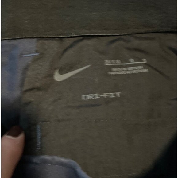 Nike Dri-Fit Flat Front Golf Pants 34x30 Navy Blue Lightweight Cotton Blend EUC - Picture 2 of 9